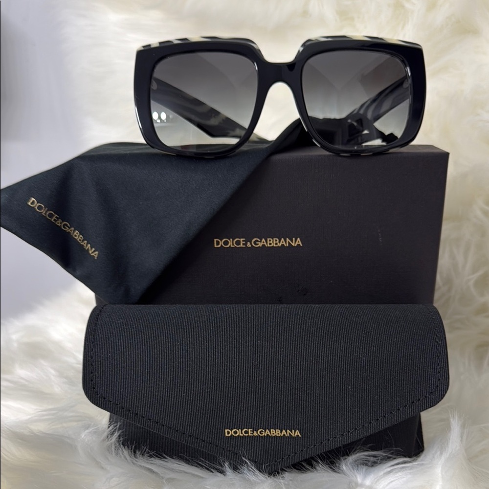 Dolce & Gabbana Black Oversized Sunglasses
